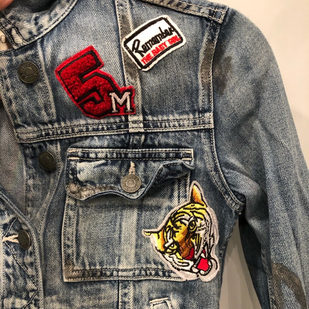 Hidden Jeans Patchwork Denim Jacket Xs - image 3